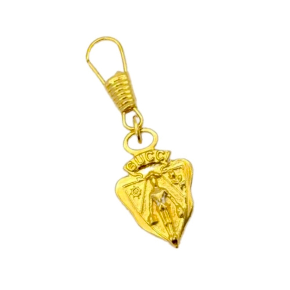 Authentic Gucci Classic Antique Gold Crest Charm